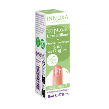 Ultra-glänzender Überlack für empfindliche Nägel Innoxa - Flasche mit 11 ml