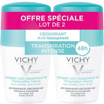 Antitranspirant 48h bei intensiver Schweißbildung Vichy - 2er Pack Roll-on mit 50 ml
