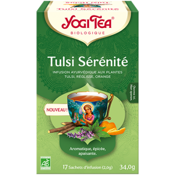 Tulsi Serenity Bio-Infusion Yogi Tea - Box mit 17 Beuteln