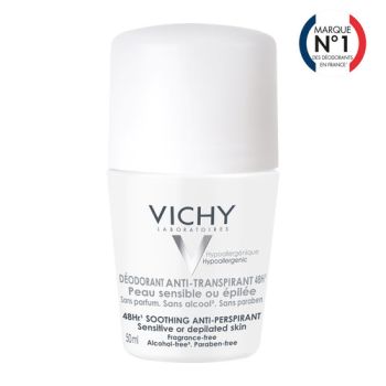 Antitranspirant-Deodorant 48h für empfindliche oder epilierte Haut Vichy - Roll-on mit 50 ml