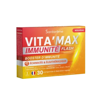 Vita'Max Immunität Flash Immunitätsbooster Santarome - Packung mit 30 Tabletten