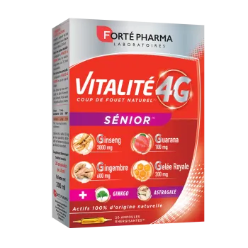 Vitalität 4G Senior Forté Pharma - Packung mit 20 Energieinjektionen