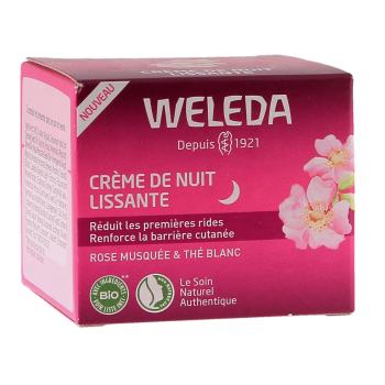 Nachtcreme mit Wildrosenöl und weißem Tee von Weleda - 40ml Tiegel