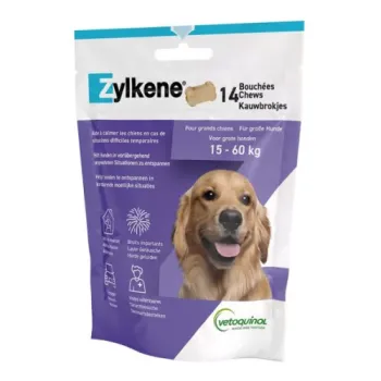 Zylkene Happen für Hunde von 15 bis 60 kg Vetoquinol - Beutel mit 14 Happen