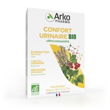 Arkofluide Bio Harnkomfort Arkopharma - Packung mit 20 Ampullen