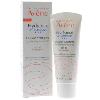 Hydrance leichte feuchtigkeitsspendende Emulsion UV spf 30 Avène - Tube mit 40 ml