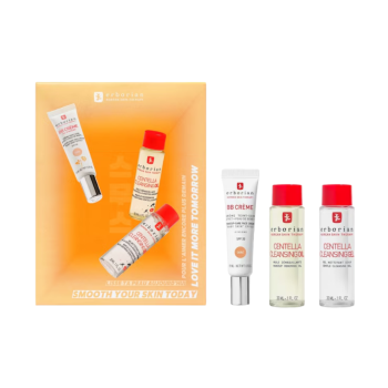 Glätten Sie Ihre Haut heute BB-Creme x Centella Reinigungs-Duo Gold Erborian - Set mit 3 Produkten