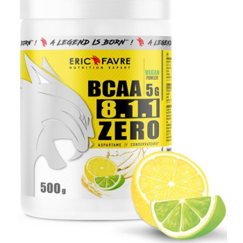 BCAA 8.1.1 Zero Zitronen-Duo-Geschmack Eric Favre - 500g Dose