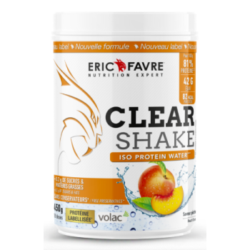 Clear Shake Iso-Protein-Wasser Geschmack Pfirsich Eric Favre - 500g Dose