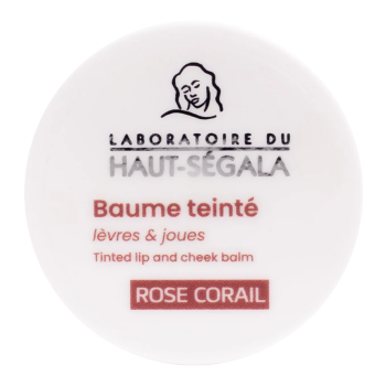 Getönter Lippen- und Wangenbalsam Korallenrosa Haut-Ségala - 9g Tiegel