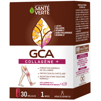 GCA FLEX + Knorpelschutz Gesundheit Grün - Packung mit 30 pflanzlichen Kapseln