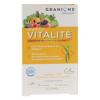 Vitalität Granions - Packung mit 30 Tabletten