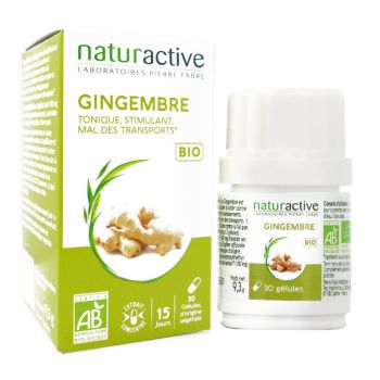 Bio-Ingwer Naturactive - Packung mit 30 Kapseln