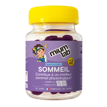 Schlaf Kinder ohne Zucker Mium Lab - Dose mit 30 Gummis