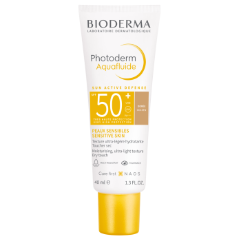 Photoderm Aquafluide goldene Tönung SPF50+ Bioderma - Tube mit 40 ml