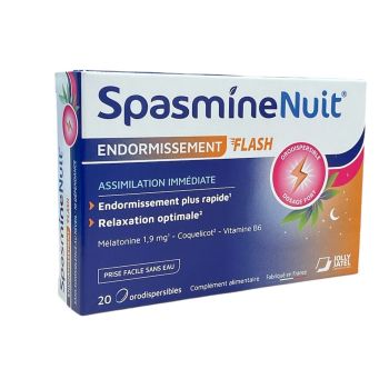 Spasmine Nacht Einschlaf-Flash Jolly-Jatel - Packung mit 20 Tabletten