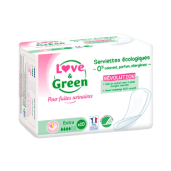 EXTRA Love&Green Urininkontinenzunterlagen - 10 Unterlagen