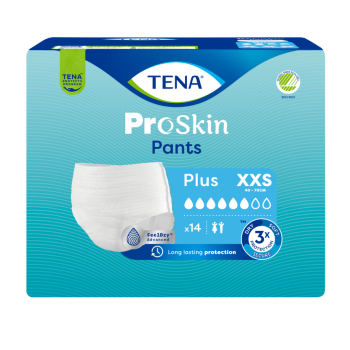 Proskin Slip Erwachsene Plus Größe XXS Tena - Packung mit 14 vollständigen Wechseln