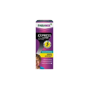 Shampoo gegen Läusebehandlung Express Action Rapid Paranix - Flasche mit 200 ml + Kamm