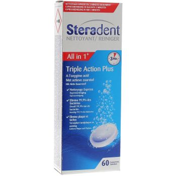 Steradent Triple Action Plus Reinigungstabletten Steradent - 60 Tabletten