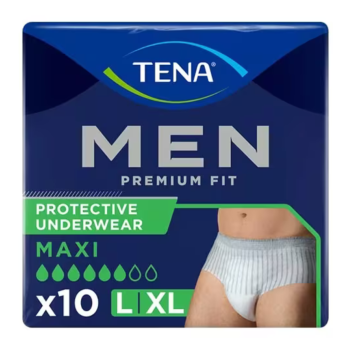Premium Fit Maxi Urinschutz für Männer Stufe 4 Tena - Packung mit 10 Schutzvorrichtungen