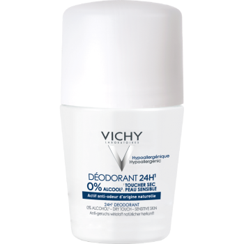 Deodorant 24h trockener Touch ohne Aluminiumsalze Vichy - Roll-On 50 ml