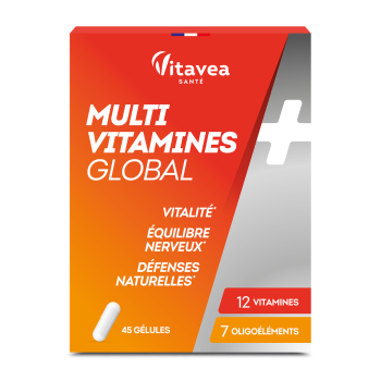 Multivitamine global Vitavea - Packung mit 45 Kapseln