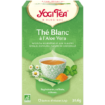 Bio Aloe Vera Weißer Tee Yogi Tea - Box mit 17 Beuteln