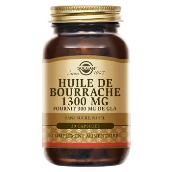 Borretschöl 1300mg Solgar - Dosis von 30 Kapseln