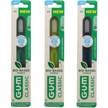Zahnbürste Classic 411 weich GUM - eine Zahnbürste