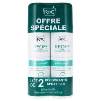 Keops Deodorant Spray 48h Wirksamkeit Roc - 2er-Pack mit 150ml Sprays Sonderangebot