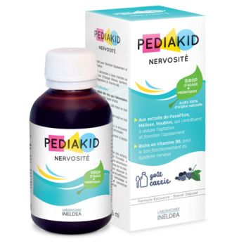 Pediakid Nervosität Geschmack Schwarze Johannisbeere - Flasche mit 125 ml