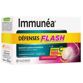 Immunéa Abwehrkräfte Flash Nutreov - Packung mit 30 Brausetabletten