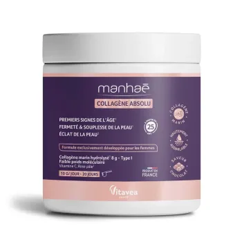 Manhaé absolutes Kollagen Schokoladengeschmack Vitavea - 200g Dose