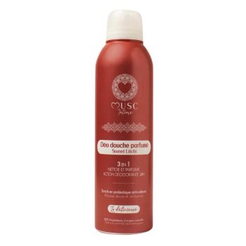 Duschgel mit süßem Litschi-Duft Musc Intime - Pumpflasche mit 200ml