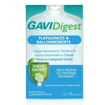 GAVIDigest Blähungen und Völlegefühl Reckitt - Packung mit 15 Kapseln