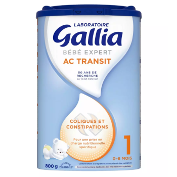 Bébé Expert AC Transit Pulvermilch 1. Alter Gallia - Dose von 800g