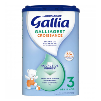 Galliagest Wachstum Milchpulver 3 ab 12 Monaten Gallia - Dose mit 800g