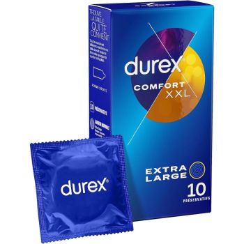Durex Comfort XXL Kondome - Schachtel mit 10 Kondomen