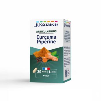 Curcuma Piperin Gelenke Juvamine - Packung mit 30 Kapseln