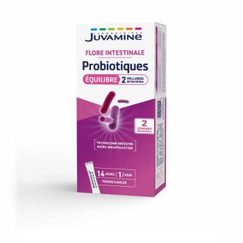 Mikrobiotische Darmflora Juvamine - Packung mit 14 Sticks