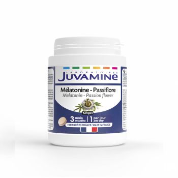 Melatonin Passiflore Juvamine - Packung mit 90 Tabletten