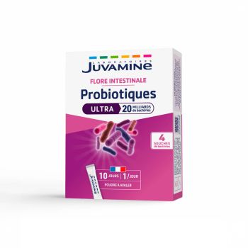 Probiotika Ultra 20 Milliarden Juvamine - Packung mit 10 Sticks