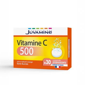 Vitamin C 500 Juvamine - Packung mit 30 Brausetabletten