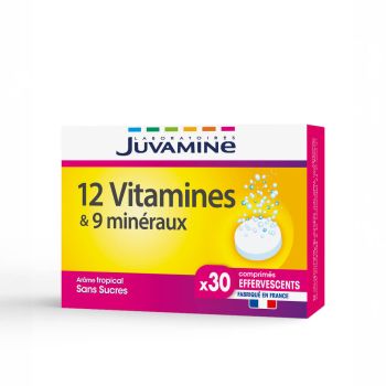 12 Vitamine & 9 Mineralien Juvamine - Packung mit 30 Brausetabletten