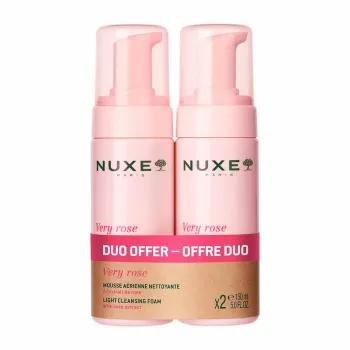 Very Rose Mousse luftiger Reinigungsschaum Nuxe - 2er-Pack Pumpflaschen à 150 ml