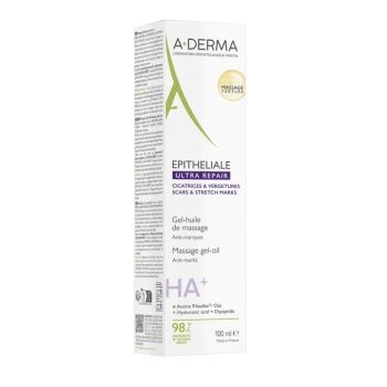 Epitheliale HA+ ultra repair Gel-Öl zur Massage gegen Narben A-Derma - Tube mit 100 ml