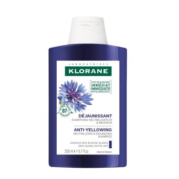 Shampooing gegen Gelbstich mit Bio-Kornblume Klorane - Flasche mit 200 ml