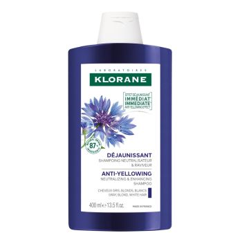 Shampoo gegen Gelbstich Bio-Kornblume Klorane - Tube mit 400 ml