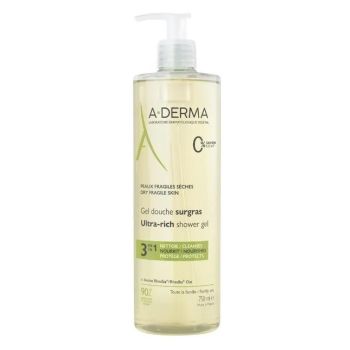 Überfettete Duschgel A-Derma - Pumpflasche 750ml